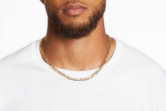 18K Gold Classic Figaro Chain 5mm