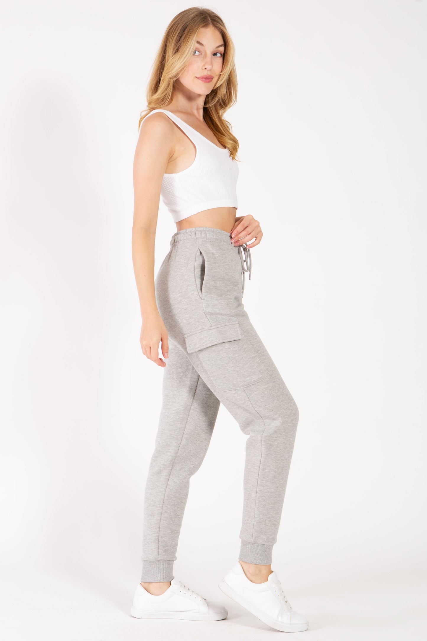 Fleece Cargo Jogger Sweatpants