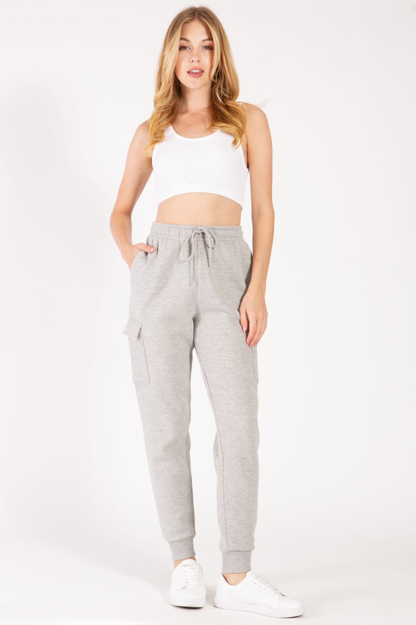 Fleece Cargo Jogger Sweatpants