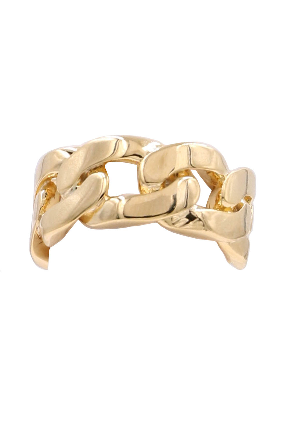 Brass Chain Open Ring