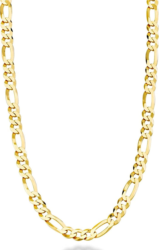 18K Gold Classic Figaro Chain 5mm
